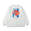 バスケットロング Tシャツ ウェア アクター AKTR AEROSTEAM PHOTO L/S DRYTECH TEE WHITE 【MEN'S】