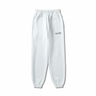 バスケットパンツ ジュニア レディーズ ウェア 秋冬物 アクター AKTR GLOW SWEAT PANTS WHITE ウーメンズモデル 女性用 ストリート 【WOMEN'S】アパレル