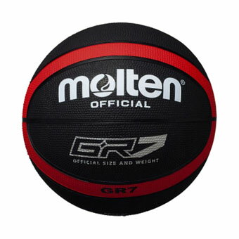 バスケットボール 7号球 中学生以上男子 モルテン Molten GR7 ゴムバスケットボール 7号球 Black/Red