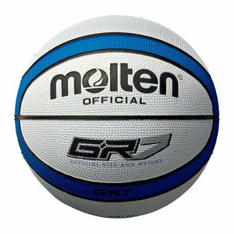バスケットボール 7号球 中学生以上男子 モルテン Molten GR7 ゴムバスケットボール 7号球 White/Blue