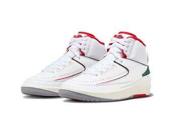 バスケ@TOKYO UltimateCollectionのバスケットシューズ バッシュ スニーカー ジョーダン Jordan Air Jordan 2 Retro GS Origins GS White/Fire Red/Green/Sail ストリート 【GS】キッズ｜アングル2
