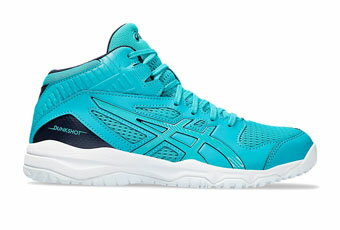 バスケ@TOKYO UltimateCollectionのバスケットシューズ バッシュ アシックス Asics DUNKSHOT MB 9 GS Turquoise 【GS】キッズ｜アングル2