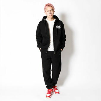 バスケットパーカー ウェア 秋冬物 アクター AKTR AEROSTEAM PHOTO SWEAT ZIP HOODIE BLACK ストリート 【MEN'S】 2