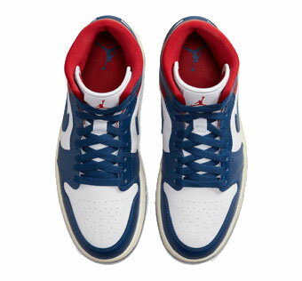 �Х����åȥ��塼�� �Хå��� ���ˡ����� ���硼���� Jordan Wmns Air Jordan 1 Mid W White/Blue/Red ���ȥ꡼�� ��WOMEN'S��