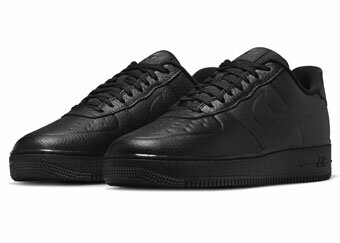 バスケットシューズ バッシュ スニーカー 防水仕様 ナイキ Nike AIR FORCE 1 '07 PRO-TECH WP Triple Black ストリート 3