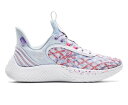 バスケットシューズ バッシュ アンダーアーマー UnderArmour Curry 9 Flow For The W Oxford Blue/Vivid Lil...