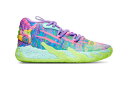 バスケットシューズ バッシュ ラメロボール プーマ Puma MB.03 GS Be You GS Green/Purple 【GS】キッズ