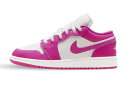 バスケットシューズ バッシュ スニーカー ジョーダン Jordan Air Jordan 1 Low GS GS Fire Pink/White ストリート 【...