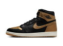バスケットシューズ バッシュ スニーカー ジョーダン Jordan Air Jordan 1 High Retro OG Black/Gold ストリート