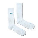 バスケットソックス ウェア クルーソックス アクター AKTR AKTR LOGO NEO FUTURE SOCKS WHITExLIGHT BLUE