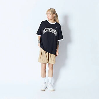 バスケットTシャツ ウェア アクター AKTR SPORTSMANLIKE RINGER TEE BLACK ストリ...