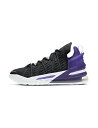 バスケットシューズ バッシュ ナイキ Nike Lebron 18 GS Lakers GS Black/Metallic Gold/Purple/White ...