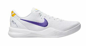バスケットシューズ バッシュ コービー 8 ナイキ Nike Kobe 8 Protro Lakers Home White/Court Purple