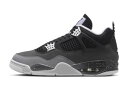 バスケットシューズ バッシュ スニーカー フィア ジョーダン Jordan Air Jordan 4 Retro Fear Black/White/Gray ス...