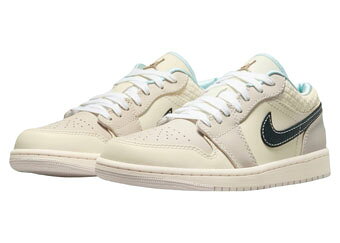 バスケ@TOKYO UltimateCollectionのバスケットシューズ バッシュ スニーカー サンドドリフト ジョーダン Jordan Wmns Air Jordan 1 Low Sanddrift W Sand/Black/Blue ストリート 【WOMEN'S】｜アングル2