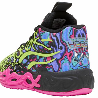 �Х����åȥ��塼�� �Хå��� �����ܡ��� �ס��� Puma MB.04��GS��Heem GS Black/Pink/Lime ��GS�ۥ��å�