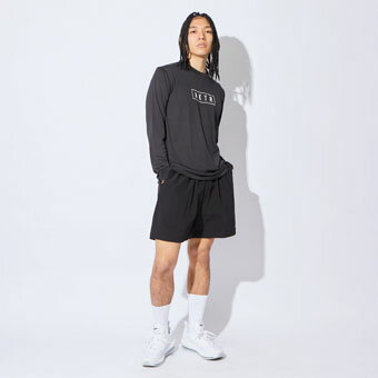 バスケットロング　Tシャツ ウェア アクター AKTR BASIC AKTR LOGO L/S SPORTS TEE BLACK ストリート 【MEN'S】