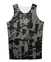 バスケットノースリーブ タンクトップ ウェア アクター AKTR CUT-UP CAMO REVERSIBLE TANK BLACKxWHITE 【MEN'S】
