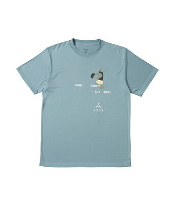 バスケットTシャツ ウェア アクター AKTR FREE MOTION SPORTS TEE BLUE 【MEN'S】