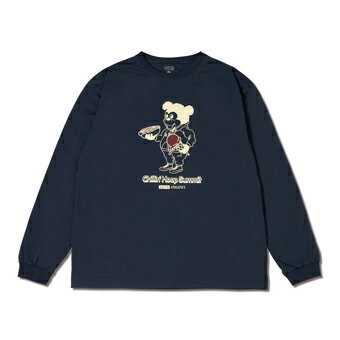バスケットロング　Tシャツ ウェア アクター AKTR C.H.S. CHUNKY NICK LS FIT L/S SP TEE NAVY 【MEN'S】