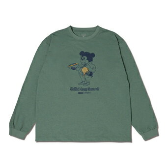 バスケットロング　Tシャツ ウェア アクター AKTR C.H.S. CHUNKY NICK LS FIT L/S SP TEE GREEN 【MEN'S】