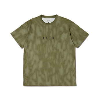 バスケットTシャツ ウェア アクター AKTR MELT CAMO AKTR LOGO SPORTS TEE OLIVE 【MEN'S】