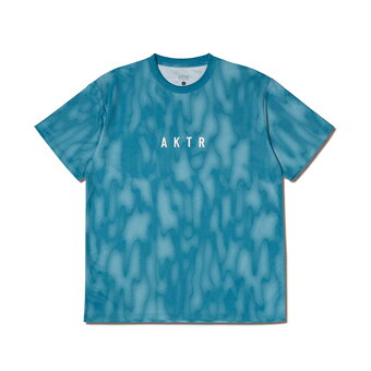 バスケットTシャツ ウェア アクター AKTR MELT CAMO AKTR LOGO SPORTS TEE BLUE 【MEN'S】