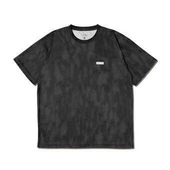 バスケットTシャツ ウェア アクター AKTR MELT CAMO LOOSE FIT SPORTS TEE BLACK 【MEN'S】