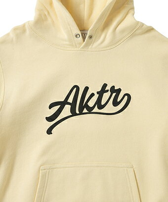 バスケ@TOKYO UltimateCollectionのバスケットパーカー ジュニア キッズ ウェア 秋冬物 アクター AKTR KIDS SCRIPT LOGO SWEAT PULLOVER HOODIE ECRU 【BOY'S】 キッズ アパレル｜アングル2