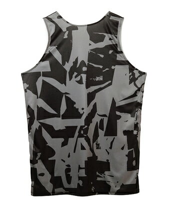 バスケットノースリーブ　タンクトップ ウェア アクター AKTR CUT-UP CAMO REVERSIBLE TANK BLACKxWHITE 【MEN'S】