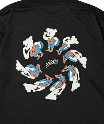 バスケットロング　Tシャツ ウェア アクター AKTR TORSION NICK L/S SPORTS TEE BLACK 【MEN'S】