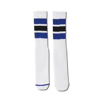 バスケットソックス ウェア クルーソックス アクター AKTR MONSTER SOCKS WHITExBLUE