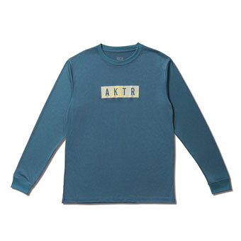 バスケットロング　Tシャツ ウェア アクター AKTR THUNDERBOLT BOX LOGO SP L/S TEE SLATE BLUE 【MEN'S】