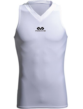 バスケットサポーター インナー トップ ボディ　Vネック マクダビッド McDavid Body V-Neck Wht ランニング トレーニング