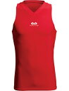 バスケットサポーター インナー トップ ボディ　Vネック マクダビッド McDavid Body V-Neck Red