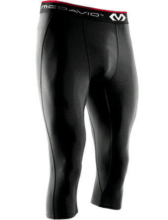 バスケットサポーター インナー 機能性タイツ マクダビッド McDavid 3/4 Length Tights Blk ランニング トレーニング