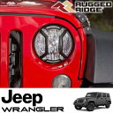 RUGGED RIDGE エリート ユーロ ヘッドライトガード ブラック アルミ製 07-18y ジープ JKラングラー 11230.12