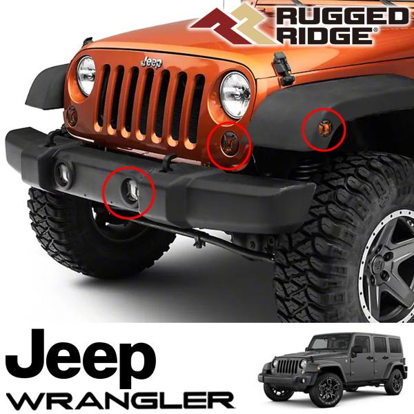 RUGGED RIDGE ���꡼�� �桼�� �饤�ȥ����� �����󥫡�/�����ɥޡ�����/�ե����饤�� 6�ԡ������å� 07-18y ������ JK��󥰥顼 112...