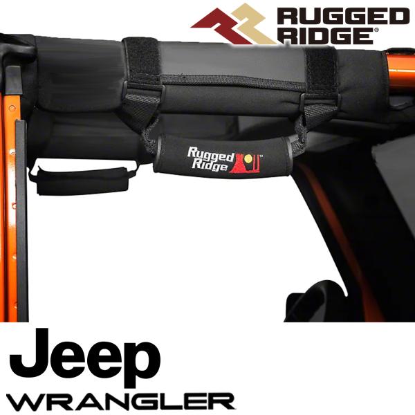 Rakuten - RUGGED RIDGE グラブハンドル ブラック 2個セット ジープ JKラングラー JLラングラー TJラングラー YJラングラー 13305.30