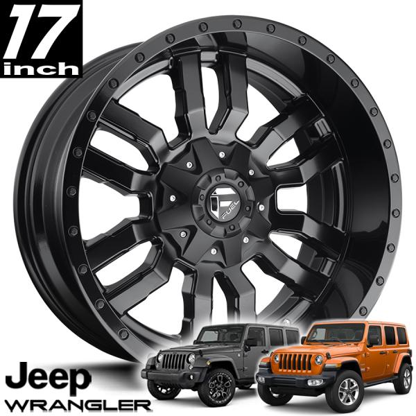 乐天商城 - FUEL OFFROAD フューエルオフロード SLEDGE（スレッジ）D596 マットブラックグロス 17インチアルミホイール JKラングラー/JLラングラー/JTグラディエーター オーバーフェンダー用 D59617902645