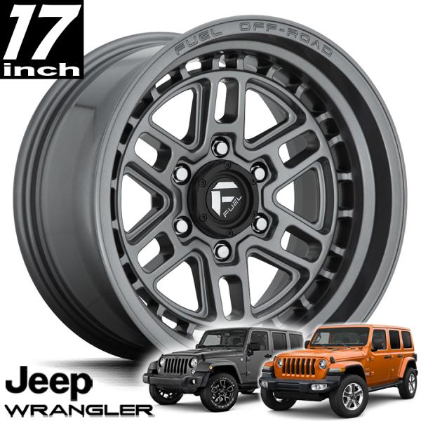 乐天商城 - FUEL OFFROAD フューエルオフロード NITRO 6（ナイトロ 6）D668 ガンメタル 17インチアルミホイール JKラングラー/JLラングラー/JTグラディエーター オーバーフェンダー用 D66817907545