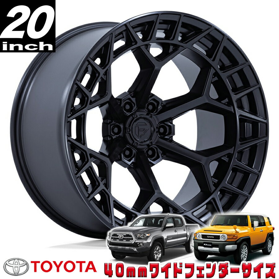 Rakuten - FUEL OFFROAD (フューエルオフロード) CHARGER (チャージャー）FC873 ブラックアウト 20インチアルミホイール 20X10 6H 139.7 -18 トヨタ FJ FJクルーザー/タコマ オーバーフェンダー用 FC873MX20106818N