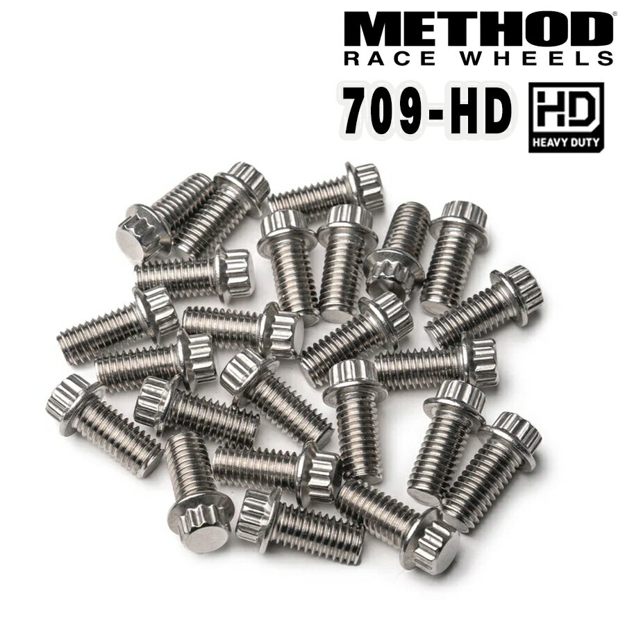 Rakuten - METHOD RACE WHEELS（メソッド) 709-HD専用 12ポイント リップボルトキット ステンレス