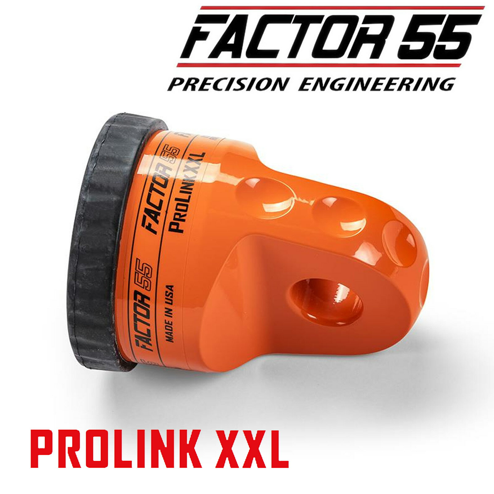 FACTOR55 ファクター55 プロリンク XXL シャックル マウント オレンジ 橙色 ウインチ フック Dリング シャックル フェアリード 牽引ストラップ F55-00210-07