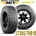 MICKEY THOMPSON ミッキートンプソン BAJA BOSS AT(バハボスエーティー)18インチタイヤ(1本)LT305/70R18 ブラックレター ラジアル オールテレーン AT A/T