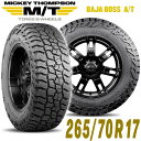 MICKEY THOMPSON ミッキートンプソン BAJA BOSS AT(バハボスエーティー)17インチタイヤ(1本)265/70R17 ブラックレター ラジアル オールテレーン AT A/T