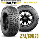 MICKEY THOMPSON ミッキートンプソン BAJA BOSS AT(バハボスエーティー)20インチタイヤ(1本)275/60R20 ブラックレター ラジアル オールテレーン AT A/T