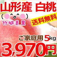 もも(山形県産) 白桃 無袋栽培 ご家庭用