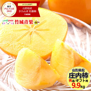 【10月下旬〜日時指定OK】山形県産 柿 庄内柿 9.9kg(秀品/大玉/54玉入り)【山形産/カキ/柿刀根早生/平核無柿/たねなし/種なし/種無し柿/渋抜き柿/ギフト/贈り物/贈答/お祝/お礼/内祝い/出産祝い/名入れ/プレゼント/秋ギフト/果物/フルーツ/送料無料/お取り寄せ】