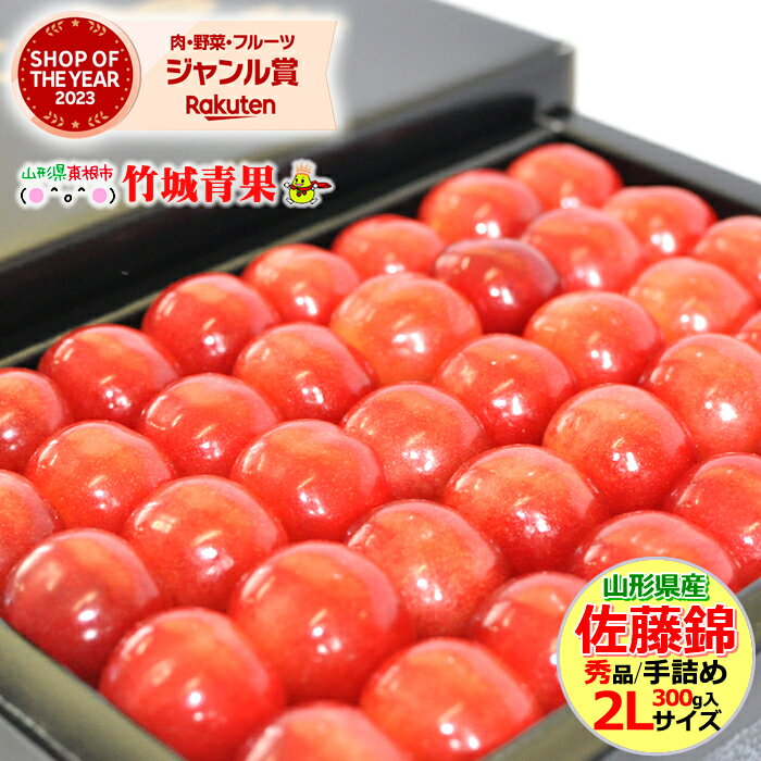 さくらんぼ 母の日 遅れてごめんね！さくらんぼ 佐藤錦 (ハウス栽培/秀品/2Lサイズ/手詰め/300g/化粧箱)【 2024 山形県産 母の日 ははの日 ははのひ ギフト 贈り物 プレゼント カーネーション 果物 フルーツ 送料無料 早割 終了 】